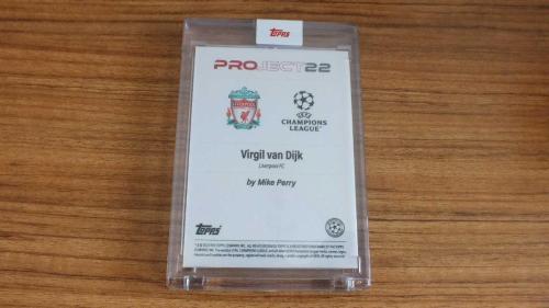 Project22 Topps Virgil van Dijk Liverpool Ressam By Mike Perry