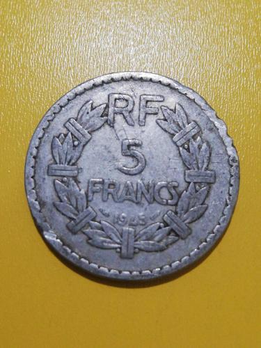 Fransa 1945 5 frank
