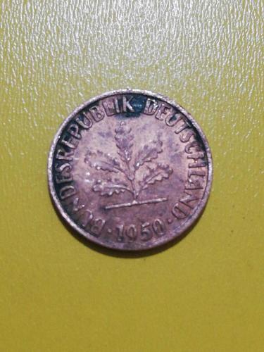 Batı Almanya (FRG) 1 Pfennig 1950