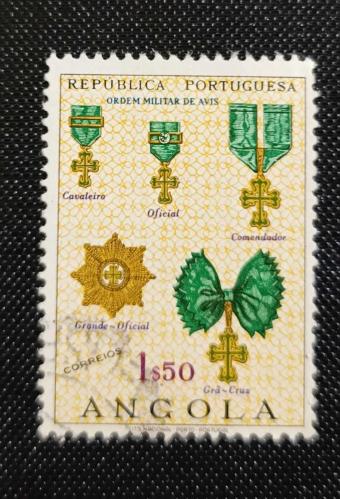 Portekiz Sömürgesi Angola _damgalı pul