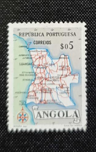 Portekiz Sömürgesi Angola _ damgalı pul