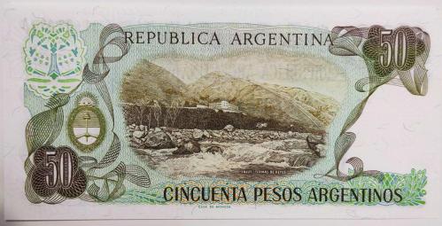 Arjantin 50 pesos 1980'ler..