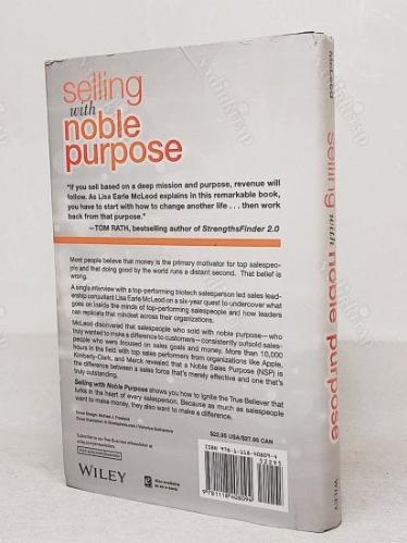 Selling with Noble Purpose: How to Drive Revenue and Do Work That Makes You Proud - Hardcover