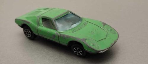 1972 YILI Yat Ming Lamborghini Miura HONG KONG ÜRETİMİ  NADİR  1/64 Ölçek KULLANILMIŞ