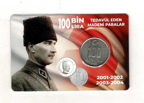 2002 Yılı 100.000 Lira ÇİL *Özel Kitinde* TCM3333