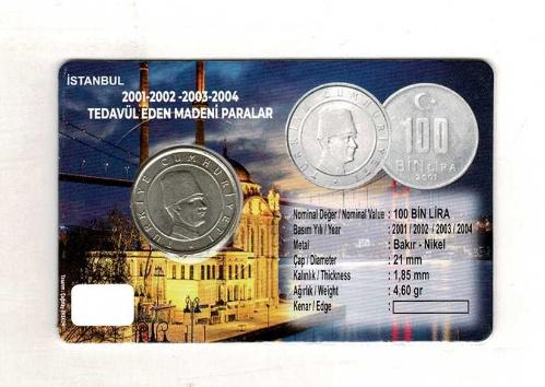2002 Yılı 100.000 Lira ÇİL *Özel Kitinde* TCM3333