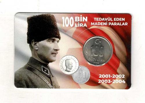 2003 Yılı 100.000 Lira ÇİL *Özel Kitinde* TCM3334