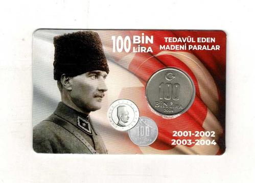 2004 Yılı 100.000 Lira ÇİL *Özel Kitinde* TCM3335