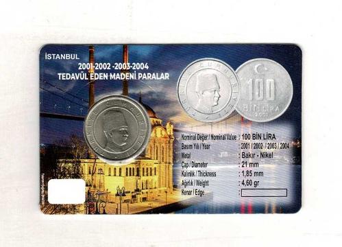 2004 Yılı 100.000 Lira ÇİL *Özel Kitinde* TCM3335
