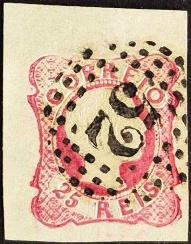 +++ PORTEKİZ K. PEDRO V       1858     25R    - DAMGALI , HALİYLE