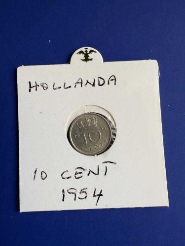 HOLLANDA 10 CENT 1954 (KAPAMALI)