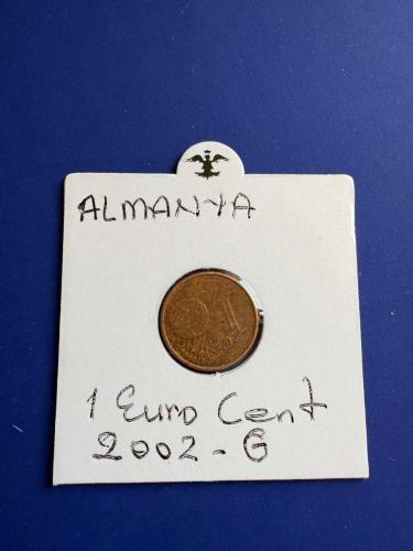 ALMANYA 1 EURO CENT 2002-G (KAPAMALI)