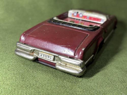 1960 lar japon haji Marka teneke Mercedes araba 15,5 cm 5 cm