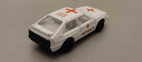 Welly markalı Audi Quattro Ambulans (Notarzt)  NADİR DÖKÜM 1:64 Ölçek KULLANILMIŞ