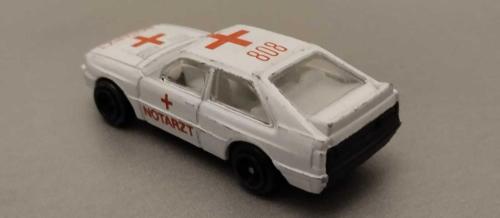 Welly markalı Audi Quattro Ambulans (Notarzt)  NADİR DÖKÜM 1:64 Ölçek KULLANILMIŞ