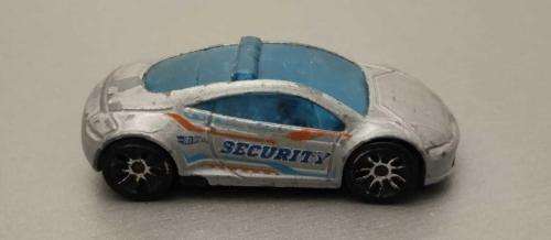 2018 HOT WHEELS MITSUBISHI ECLIPSE CONCEPT SECURITY SILVER  1:64 Ölçek KULLANILMIŞ