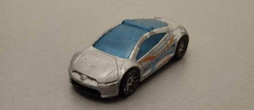 2018 HOT WHEELS MITSUBISHI ECLIPSE CONCEPT SECURITY SILVER  1:64 Ölçek KULLANILMIŞ