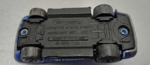 1989 YILI Matchbox Corvette Grand Sport (MB2) 1:64  Ölçek KULLANILMIŞ