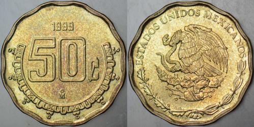 MEKSİKA 50 CENTAVOS 1999.