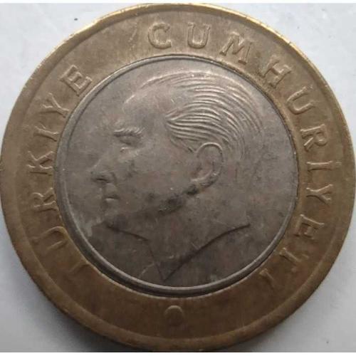 Türkiye 2021 1 Türk Lirası - Atatürk Portreli, Bimetal Güncel Emisyon Koleksiyon Para