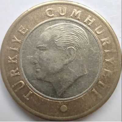 Türkiye 2023 1 Türk Lirası - Atatürk Portreli, Bimetal Güncel Emisyon Koleksiyon Para