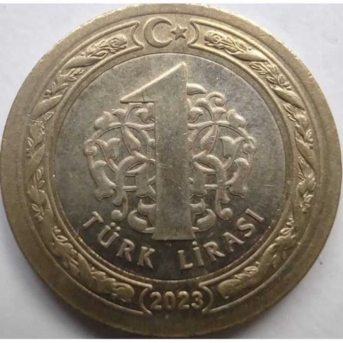 Türkiye 2023 1 Türk Lirası - Atatürk Portreli, Bimetal Güncel Emisyon Koleksiyon Para