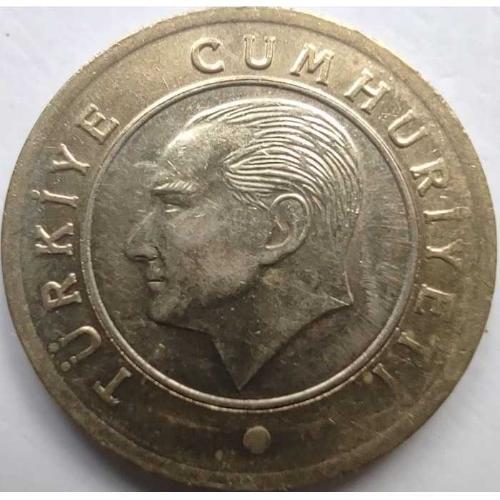 Türkiye 2023 1 Türk Lirası - Atatürk Portreli, Bimetal Güncel Emisyon Koleksiyon Para