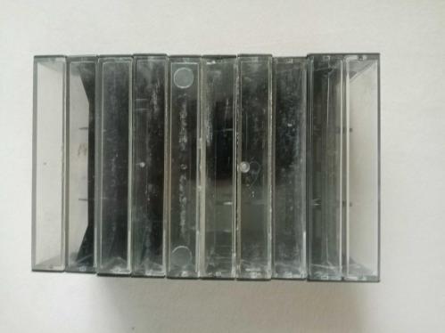 10 ADET KASET KUTUSU Siyah (bir tanesi ikili)