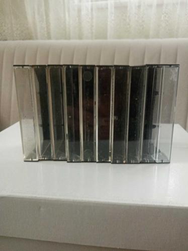 10 ADET KASET KUTUSU Siyah (bir tanesi ikili)
