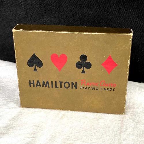 1960'lar ABD Üretimi Hamilton Çift Deste Oyun Kağıdı Seti