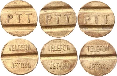 Nostaljik PTT Telefon Jetonu 3 Adet  JTF776