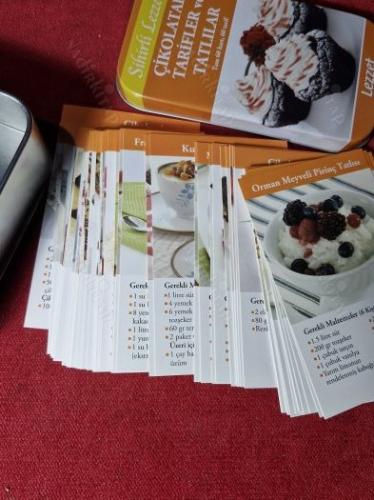SİHİRLİ LEZZETLER ÇİKOLATALI TARİFLER VE TATLILAR TAM 60 KART 60 TARİF