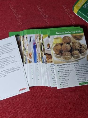 SİHİRLİ LEZZETLER SALATALAR MEZELER ZEYTİNYAĞLILAR TAM 60 KART 60 TARİF