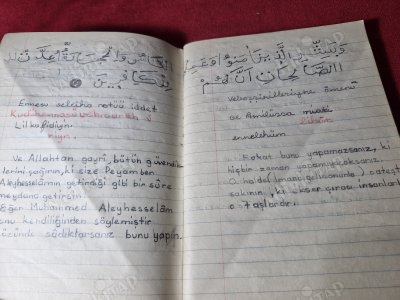 Arapça Yazı Çalışma Ders Defteri