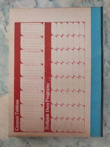 1980 LER ESKİ ÇİZGİLİ DEFTER 140 YAPRAK 16×22 cm 