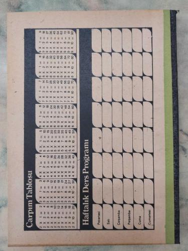 1980 LER ESKİ ÇİZGİLİ DEFTER 140 YAPRAK 16×22 cm 