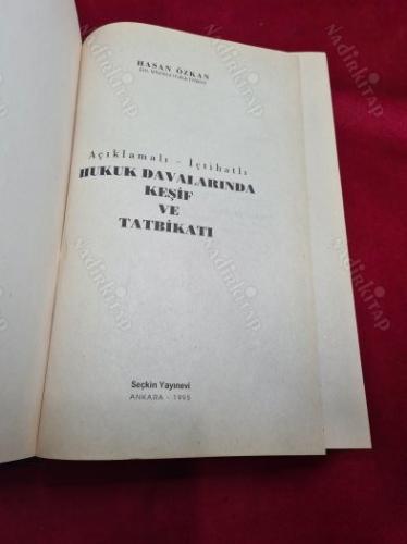 HUKUK DAVALARINDA KEŞİF BİLİRKİŞİLİK VE TATBİKATI