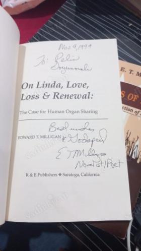ON LINDA LOVE LOSS RENEWAL - THE CASE FOR HUMAN ORGAN SHARING - YAZARINDAN İMZALI