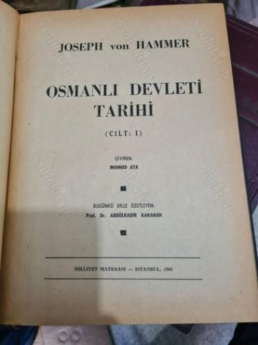 OSMANLI DEVLETİ TARİHİ ( 1. CİLT )
