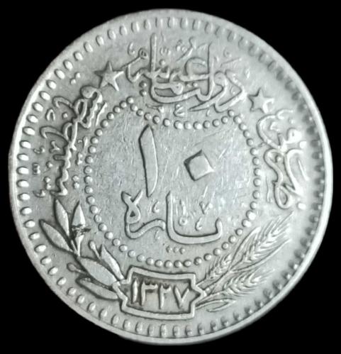 Mehmet Reşat (1909) 1327/3 10 Para