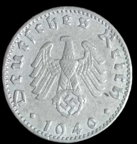 Almanya 1940 Nazi Dönemi 50 Reichspfenig