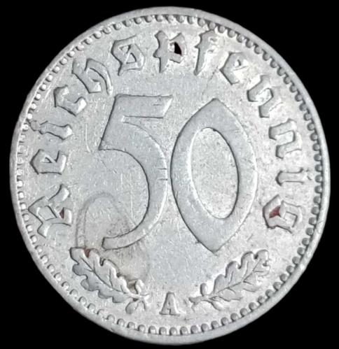 Almanya 1940 Nazi Dönemi 50 Reichspfenig