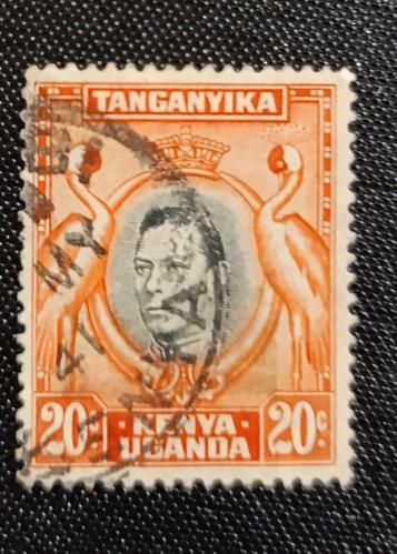 İngiliz Sömürgesi Kenya Uganda ve Tanganika_ 1938 _ damgalı