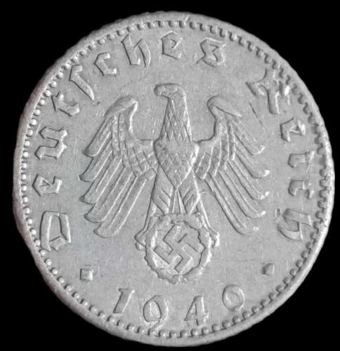 Almanya 1940 Nazi Dönemi 50 Reichspfenig