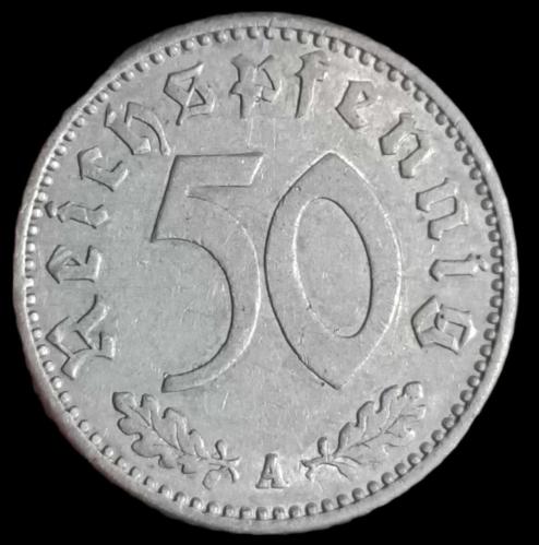 Almanya 1940 Nazi Dönemi 50 Reichspfenig