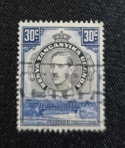 İngiliz Sömürgesi Kenya Uganda ve Tanganika_ 1938 _ damgalı