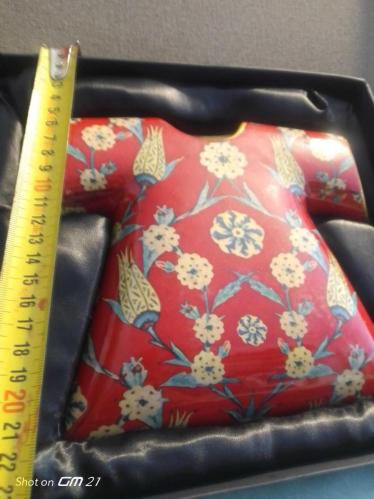 Seramik, desenli kaftan (kutusunda, sıfır ürün)