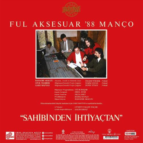 Full Aksesuar 88 Manço Sahibinden İhtiyaçtan (Renkli Plak) Barış Manço
