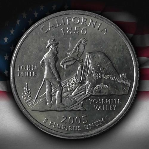 ABD 2005 Yılı ¼ Dolar California ÇİL