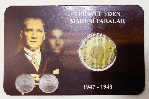 1947 Yılı Gümüş 50 Kuruş..